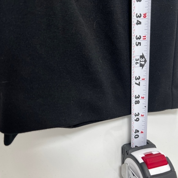 TAHARI ARTHUR S. LEVINE Black slip dress with animal print lining cap sleeve 12 - Picture 7 of 14